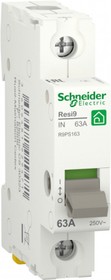 Фото 1/3 Schneider Electric RESI9 Выключатель нагрузки (мод. рубильник) 63А 1P