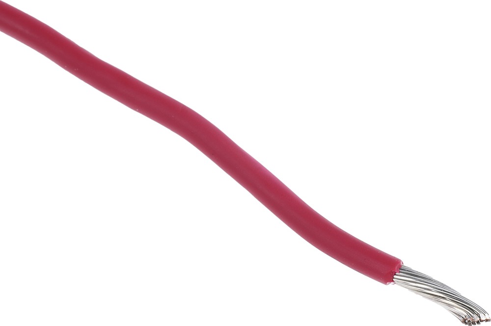 6716 RD005, EcoWire Series Red 1.3 mm² Hook Up Wire, 16 AWG, 26/0.25 mm,  30m, MPPE Insulation, Alpha Wire