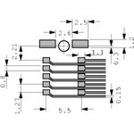 244837, PCB Header, Male, 1.3A, Contacts - 26