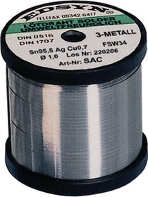 SA 8250, Solder Wire, 0.8mm, Sn96/Ag4, 250g