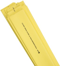 Термоусаживаемая трубка ТУТ 20/10 желтая в отрезках по 1м (50 шт.) PROxima tut-20-y-1m