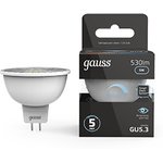 Gauss Лампа MR16 5W 530lm 4100K GU5.3 диммируемая LED