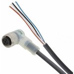 1681020, Cordset, M12 Socket - Bare End, 4 Conductors, 10m, IP65 / IP67 / IP68 ...