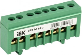 Photo 1/7 YNN10-69-8KD-K06, PE "earth" tire in isol. on the DIN rail SHNI-6x9-8-K-Z zel. IEC