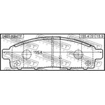 0401-KB4TF, Колодки тормозные передние