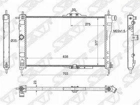 SGDW0001MTR Радиатор Daewoo Nexia 94-16