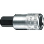 03050012, 1/2 in Drive Bit Socket, Hex Bit, 12mm, 60 mm Overall Length