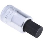 03050017, 1/2 in Drive Bit Socket, Hex Bit, 17mm, 60 mm Overall Length