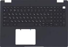 Фото 1/2 Клавиатура (топ-панель) для ноутбука Dell Latitude 3510 черная с черным топкейсом под подсветку