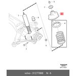 31277888, Опора амортизатора заднего, XC90