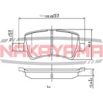 HP8448NY, Колодки тормозные дисковые задние Ford Galaxy 2, S-Max 06- (2020-10-08)