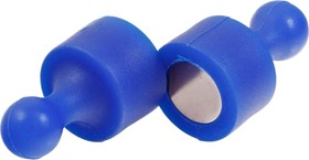 Фото 1/3 Неодимовый магнит для магнитной доски Пешка 12x20 мм, синий, 16 шт 9-3581206-016