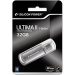 Флеш Диск Silicon Power 32Gb Ultima II SP032GBUF2M01V1S USB2.0, silver
