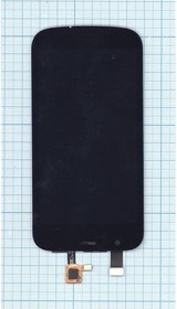 Фото 1/2 Дисплей (экран) в сборе с тачскрином для Nokia 1 черный