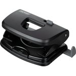 3928, Дырокол Attache Perform до 25 листов, блокиратор, линейка,пластик, черный