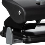 3928, Дырокол Attache Perform до 25 листов, блокиратор, линейка,пластик, черный