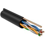 ITK Витая пара U/UTP кат.5E 4х2х24AWG solid LDPE c металлическим тросом 1,2мм ...