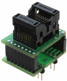 AE-SC8/16UM, Универсальный адаптер DIP16/SOIC8/16 для микросхем шириной 5.3 мм (208mil), шаг 1.27
