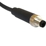 Фото 2/2 PXPTPU08FIM04ACL010PUR, M8 Series, Straight M8 to Unterminated Cable assembly, 1m Cable