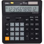 Калькулятор DELI EM01020, 12-разрядный, черный