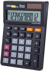 Фото 1/5 Калькулятор настольный Deli EM01320 черный 12-разр.