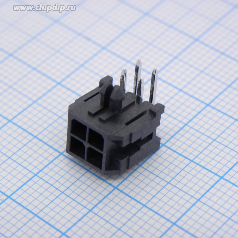 43045-0400, Разъем 4pin, 3 мм, Серия Micro-Fit 3.0 на плату