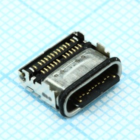 Фото 1/8 2305018-2, Разъем USB тип С, угловой для поверхностного монтажа