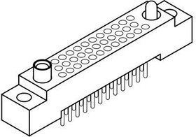 RM322-071-221-2900, Rectangular MIL Spec Connectors 3 Row Straight Thru Hole Receptacle