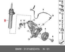 31316852416, Амортизационная стойка П Пд