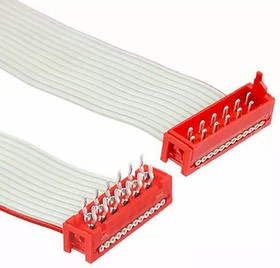 Фото 1/2 2205072-2, Micro-MaTch Series Flat Ribbon Cable, 12-Way, 1.27mm Pitch, 150.5mm Length, Micro-MaTch IDC to