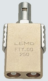 FTY.00.250.CTF, Straight 50Ω RF Adapter NIM-CAMAC CD/N 549 Plug to NIM-CAMAC CD/N 549 Socket