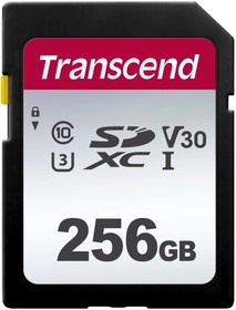 Фото 1/10 Флеш карта SDXC 256GB Transcend TS256GSDC300S w/o adapter