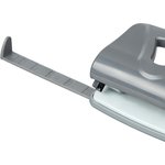 WP-3927, Дырокол Attache Smart до 25 листов, линейка, пластик, серый