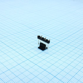 DS1022-1X6MAF13SR-B, Соединитель штыревой, вилка на плату однорядная, поверхностный монтаж 6pin(1x6), шаг 2.54мм