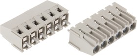 25.163.0653.0, 8291 Series PCB Terminal Block, 6-Contact, 5.08mm Pitch, Through Hole Mount, 1-Row, Screw Termination