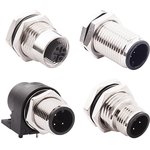 858-005-103RLU4, Circular Connector, 5 Contacts, Cable Mount, M12 Connector ...