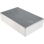 Silver Die Cast Aluminium Enclosure, Silver Lid, 275 x 175 x 65.5mm