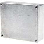 Silver Die Cast Aluminium Enclosure, Silver Lid, 119.9 x 100 x 35.7mm