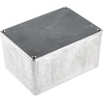 Silver Die Cast Aluminium Enclosure, IP66, Silver Lid, 139.1 x 101.5 x 76.7mm