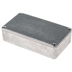 Silver Die Cast Aluminium Enclosure, IP66, Silver Lid, 114.5 x 63.6 x 30.3mm