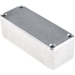 Silver Die Cast Aluminium Enclosure, Silver Lid, 89.1 x 35 x 30.3mm