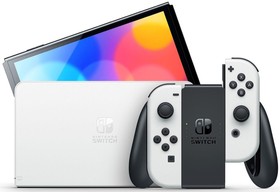 Фото 1/4 Игровая консоль Nintendo Switch OLED White, 64ГБ