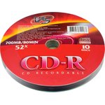 VSCDRSH1001, Носители информации CD-R 80 52x,VS, 10шт/уп