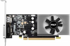 Фото 1/4 Видеокарта Palit PCI-E PA-GT1030 2GD4 NVIDIA GeForce GT 1030 2Gb 64bit DDR4 1151/2100 DVIx1 HDMIx1 HDCP Bulk low profile