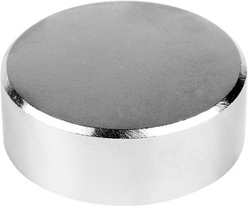 Фото 1/8 72-3007, Неодимовый магнит диск 40х15мм сцепление 58 Кг