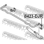 0423-DJR, 0423DJR_тяга стабилизатора заднего!\ Mitsubishi Galant 2.4/3.8 03