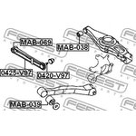 0425-V97, 0425V97_тяга задняя поперечная с шаровой!\ Mitsubishi Pajero ...