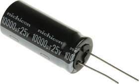 10000μF Aluminium Electrolytic Capacitor 25V dc, Radial, Through Hole - UVY1E103MHD