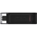 Флеш-память Kingston DataTraveler 70, USB-C 3.2 G1, черн, DT70/128GB