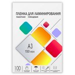 Пленка-заготовка для ламинирования A3, 303х426 мм, 150 мкм, глянцевая ...